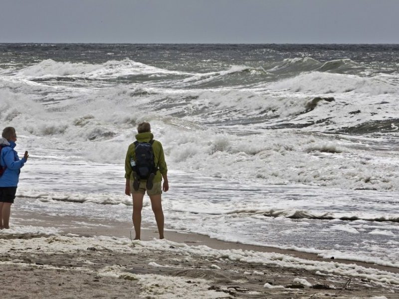 Urlaub: Sturm Nordsee