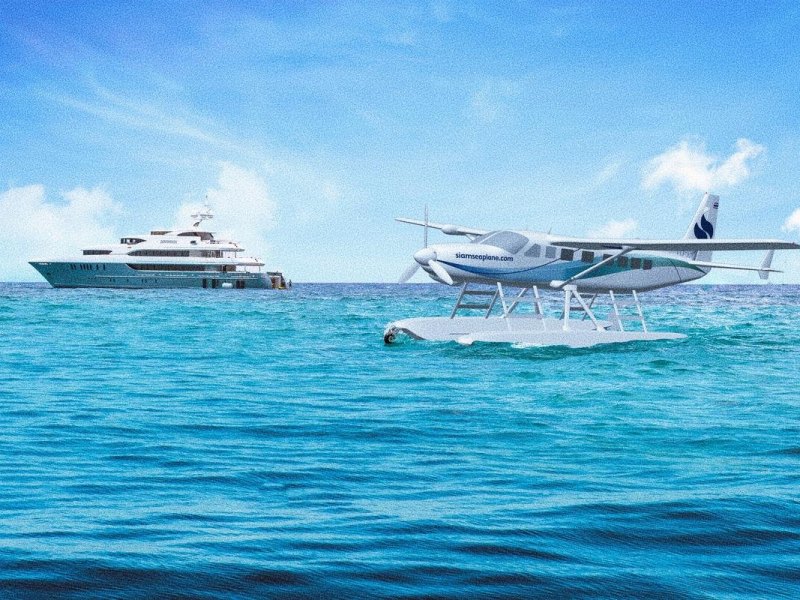 Wasserflugzeug statt Fähre: Ab diesem Jahr sollen Reisende schneller auf die thailändischen Inseln kommen. Foto: Siam Seaplane/dpa