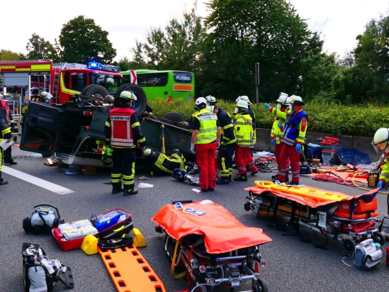 Schwerer A40-Unfall am Sonntag.