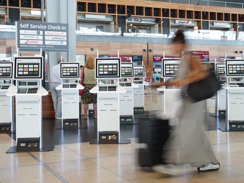 Check-in-Automaten am BER