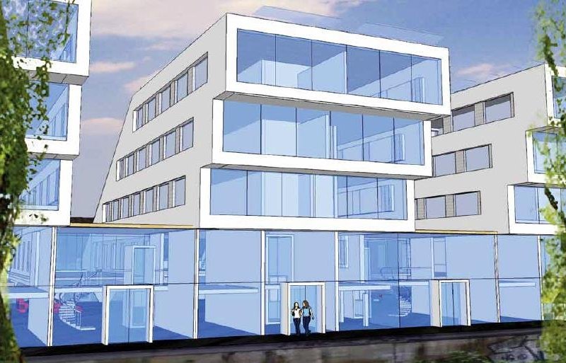 Neubau-Projekt Südtribüne auf dem Bunker an der Ruhrallee, Dortmund