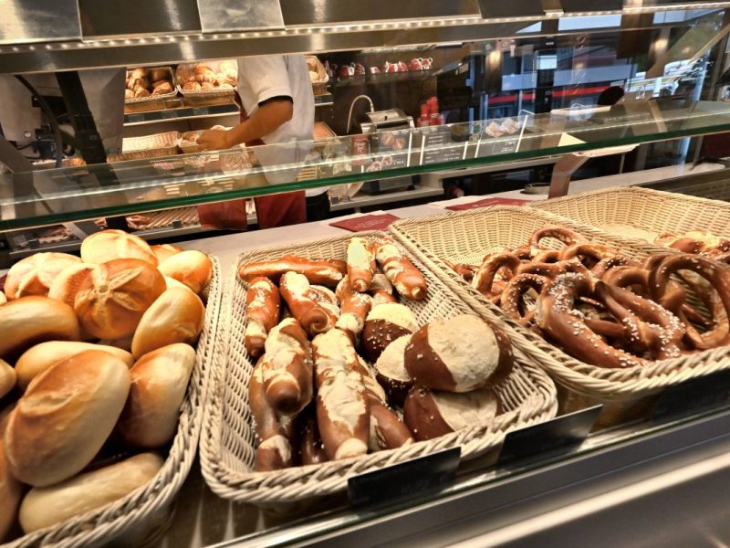 Bäckerei Gebäckauslage