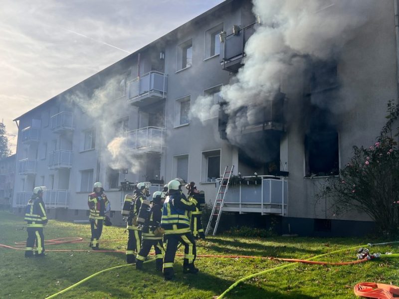 Ausgedehnter Wohnungsbrand in Bochum-Eppendorf!