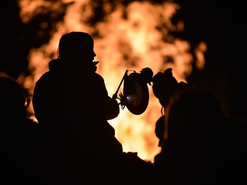Essen St. Martinsfeuer im Grugapark