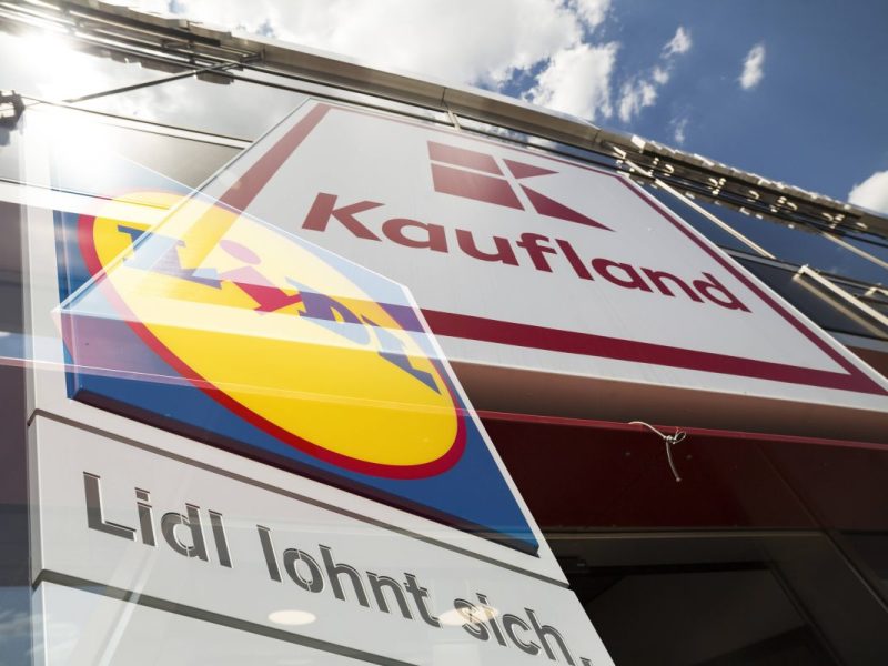 Kaufland Lidl Logo Fotomontage