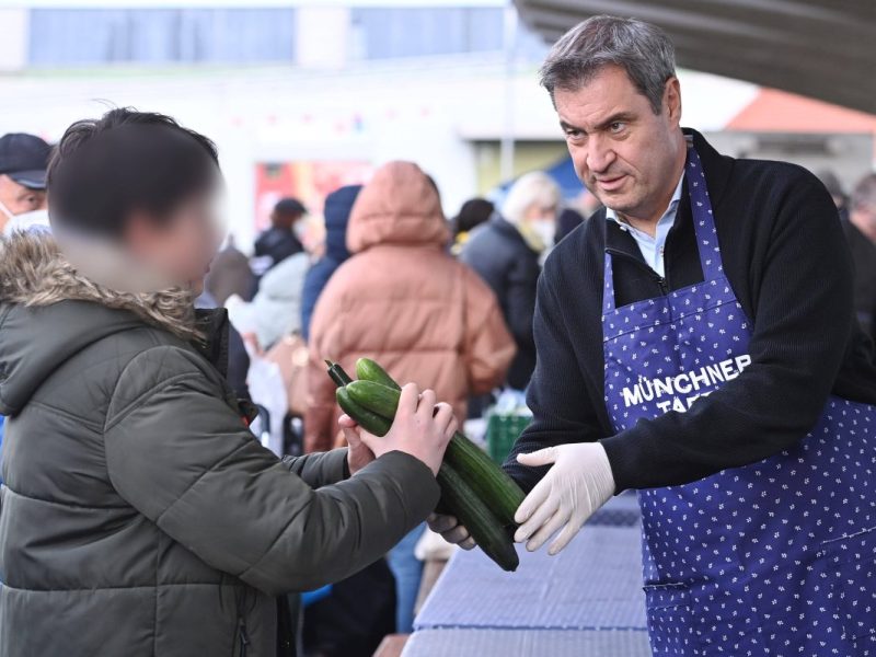 Söder bei der Tafel in München.