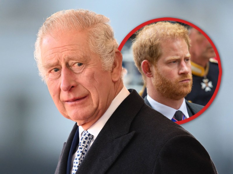 König Charles und Prinz Harry