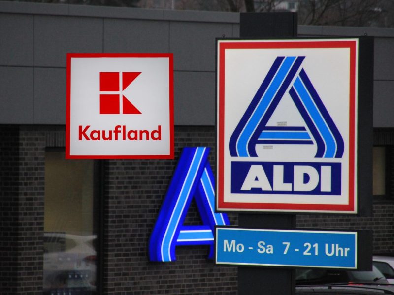 Aldi, Kaufland und Co. Logos