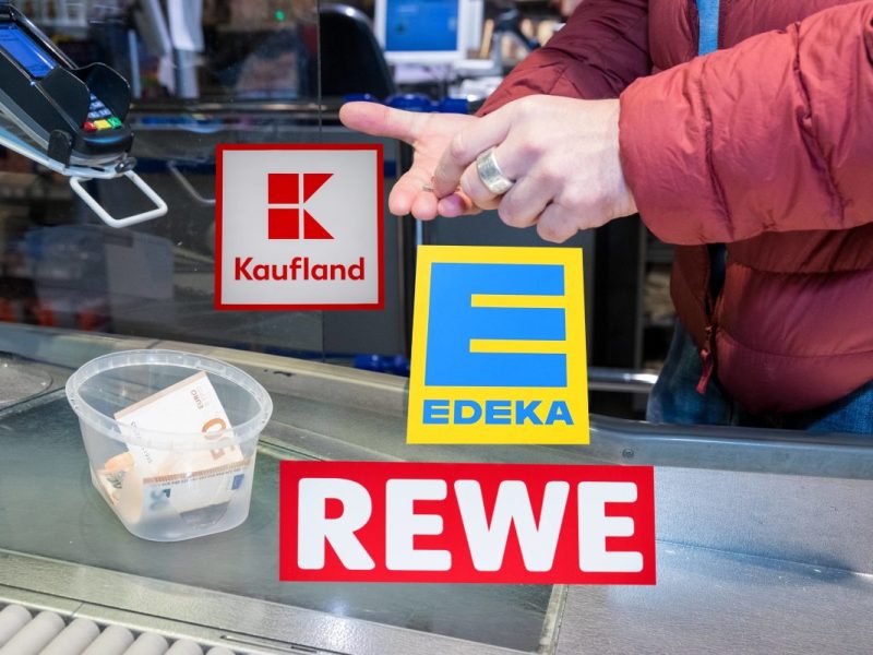 Edeka, Rewe und Kaufland Kasse