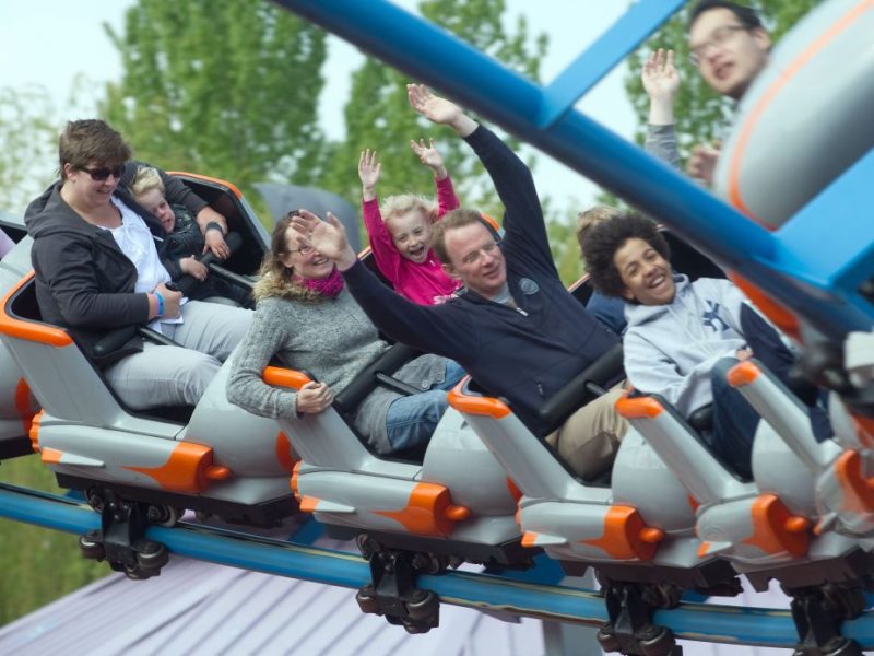 Movie Park Achterbahn im Nickland