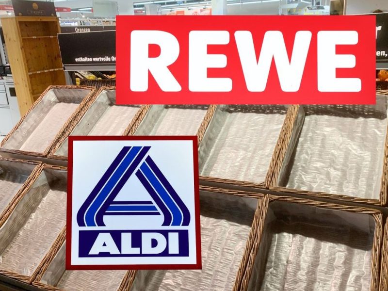 Aldi, Rewe und Co. leere Regale