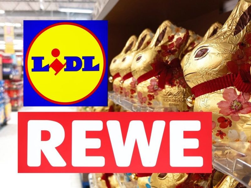Lidl, Rewe und Co. Schoko-Osterhasen im Supermarkt