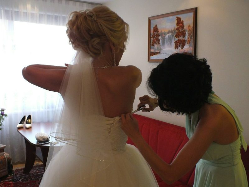 Hochzeit Braut in Kleid