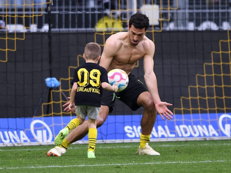 Borussia Dortmund: Mats Hummels hatte auch nach dem Spiel noch Spaß.