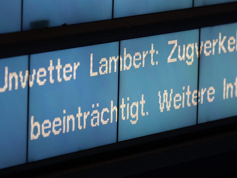 Deutsche Bahn in NRW Infotafel 