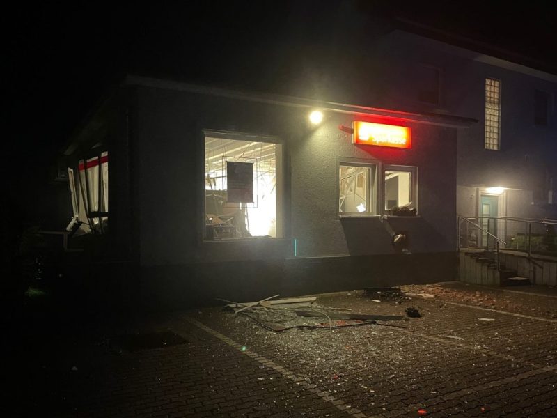 Sparkasse-Automat gesprengt