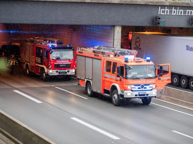 Unfall A40 in Essen