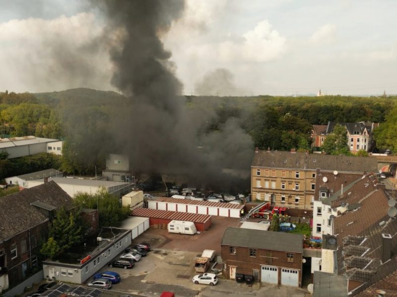 Gelsenkirchen, Rauchwolke, Halle