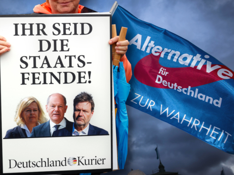 Nicht nur rechts, sondern rechtsextrem: Viele AfD-Wähler.