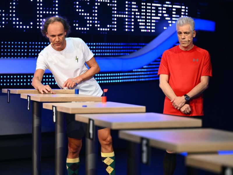 Olaf Schubert und Michael Mittermeier beim Matchball-Spiel 