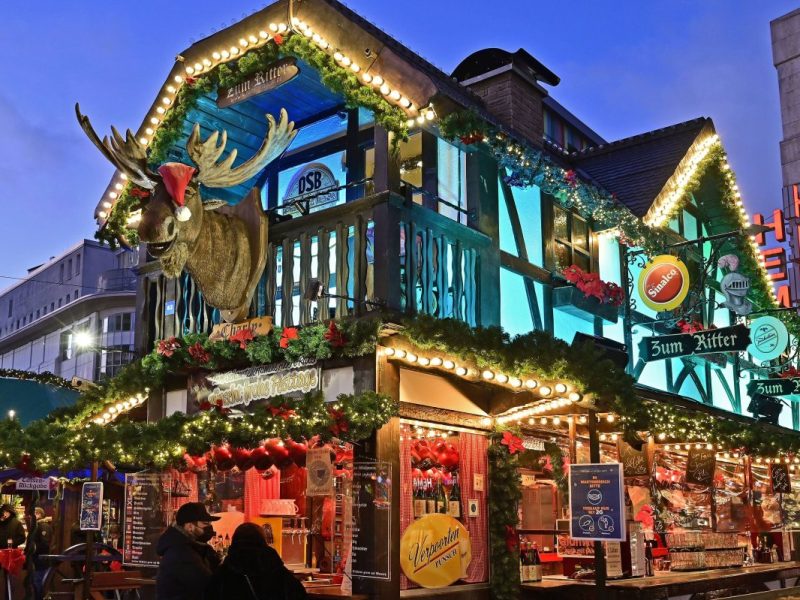 Auch am Glühweinstand 