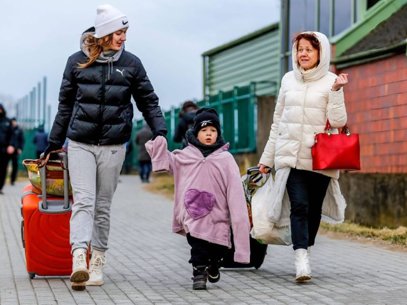 Asyl in Deutschland: Ukrainer auf der Flucht.