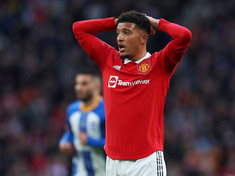 Jadon Sancho ist in Manchester nicht mehr erwünscht.