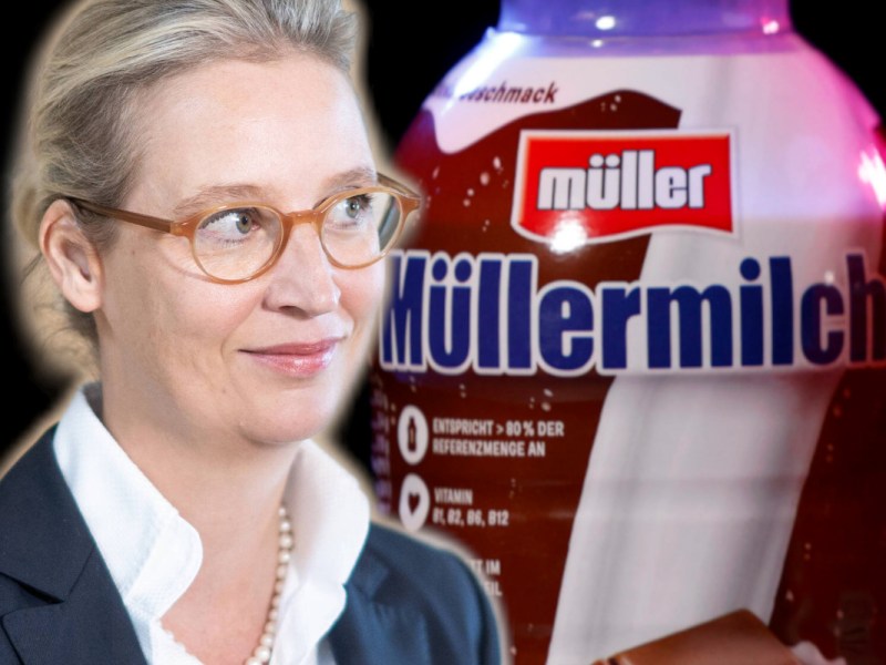 Müllermilch schmeckt ihr anscheinend gut: Alice Weidel (Parteichefin AfD).