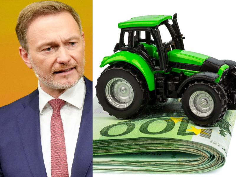 Lindner und das Steuer-Geschenk für die Bauern.