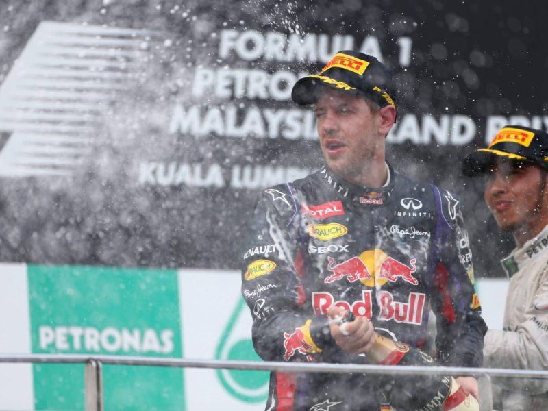 Formel 1: Sebastian Vettel jubelte oft in Malaysia.