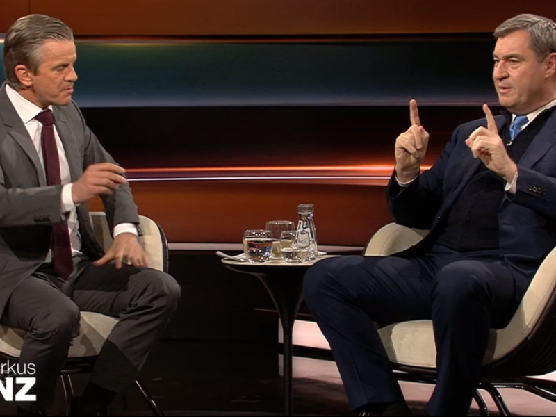 Markus Söder lässt Markus Lanz in seiner eigenen Show auflaufen.