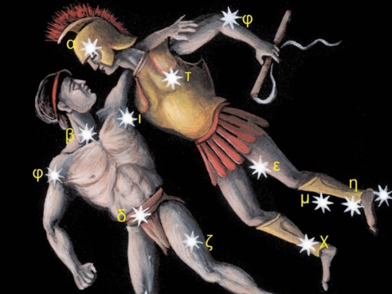 Darstellung des Sternzeichens Zwillinge.