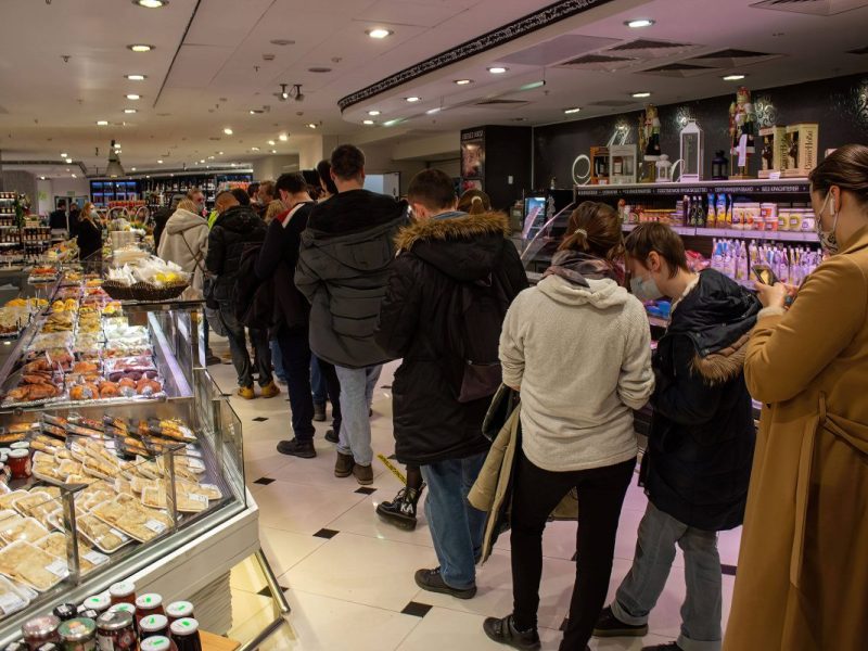 Aldi Edeka Kaufland Warteschlange