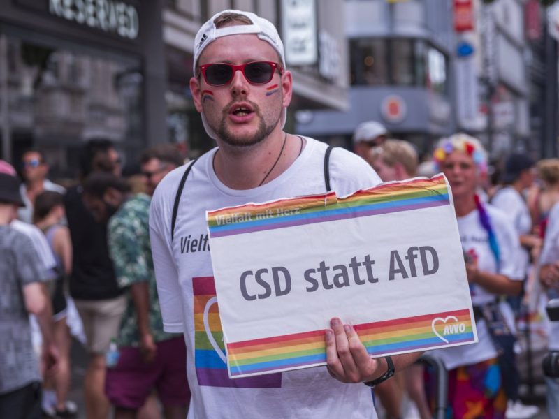 AfD angeblich beliebteste Partei bei Schwulen.