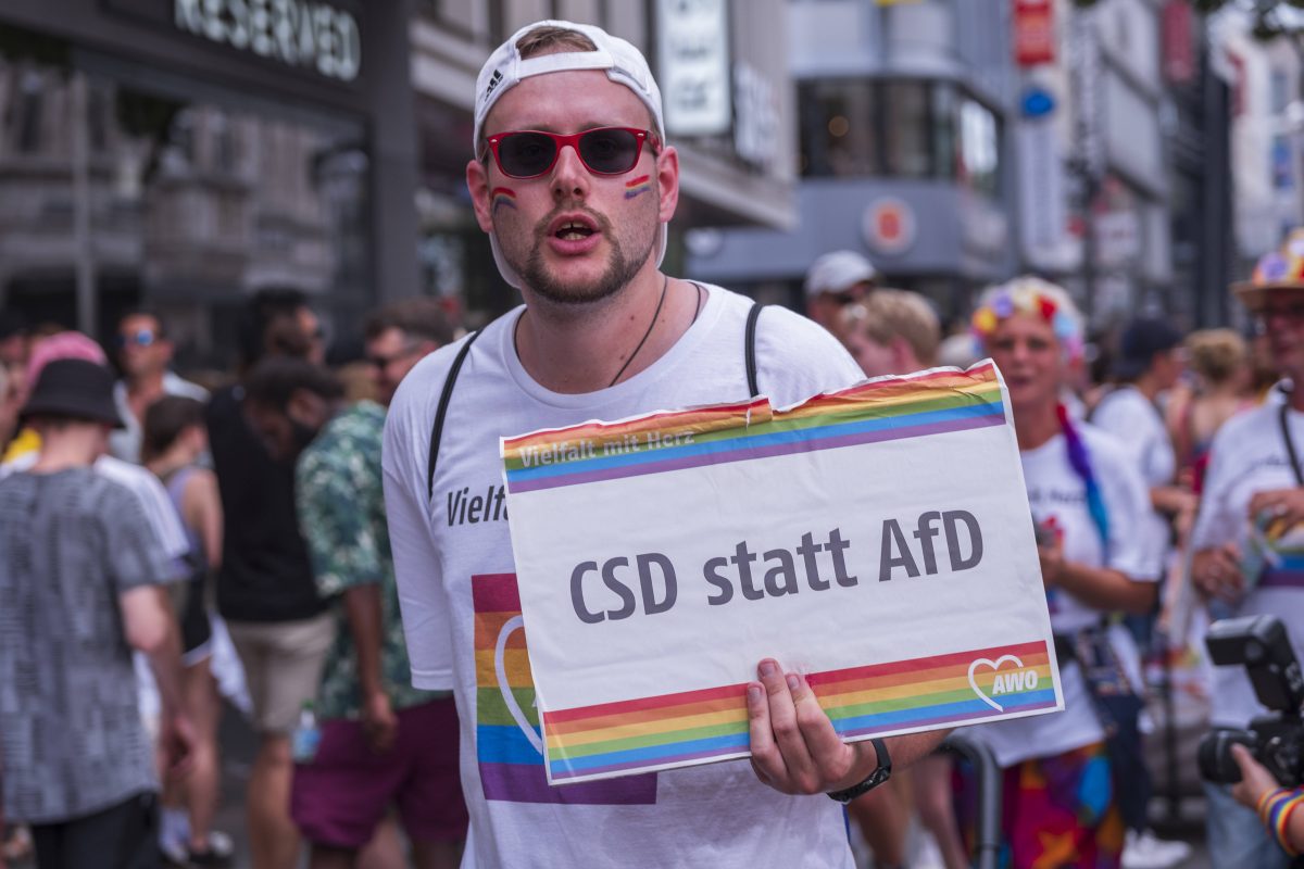 AfD angeblich beliebteste Partei bei Schwulen.