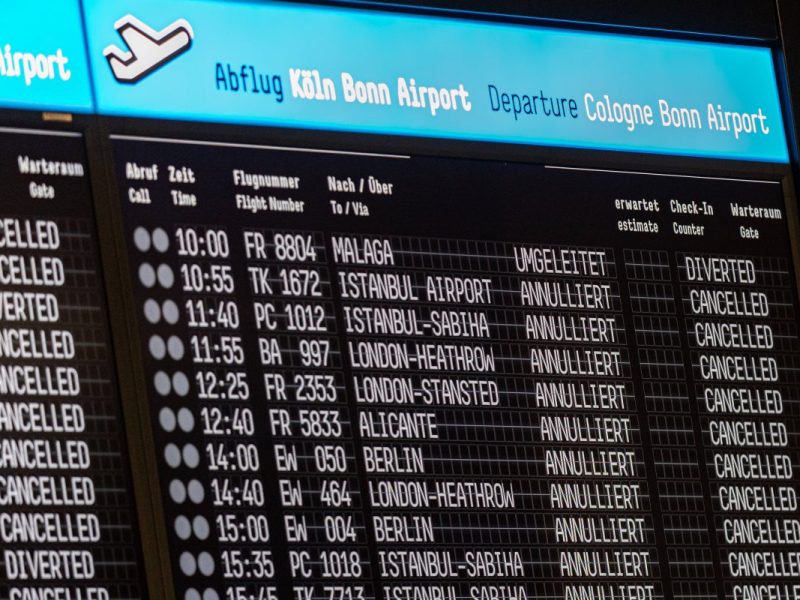 Der Streik am Flughafen Köln/Bonn ärgert die Passagiere.