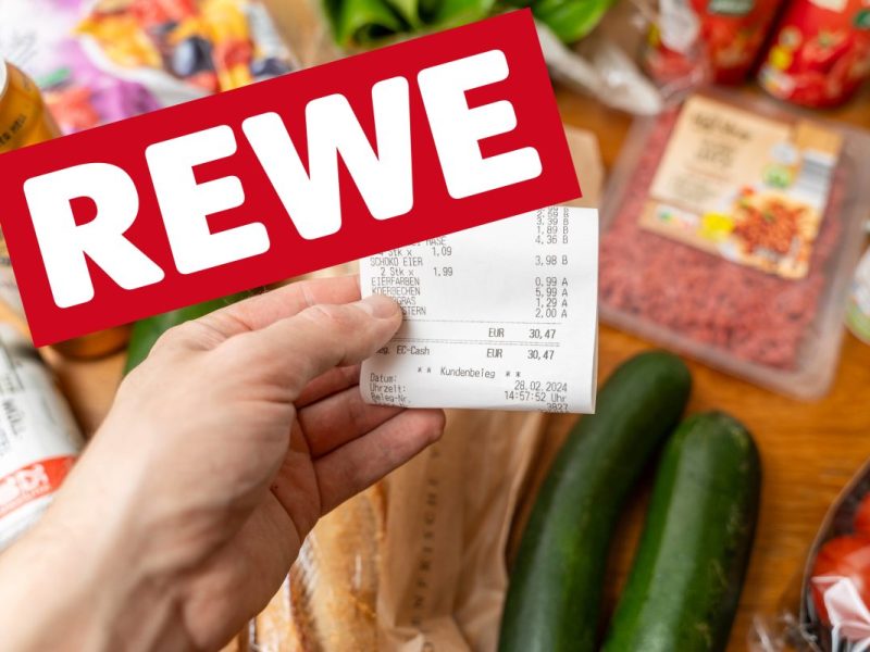 Rewe verkündet Neuerung beim Kassenbon.