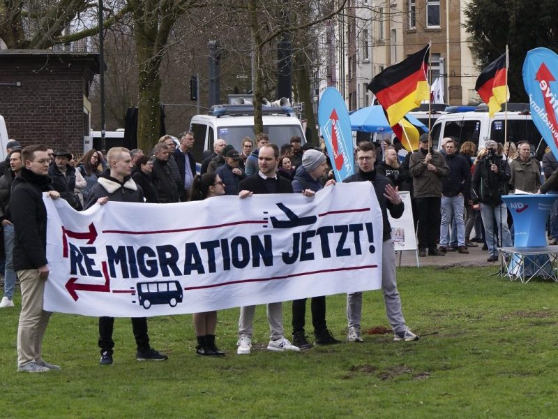 Junge Anhänger der AfD.