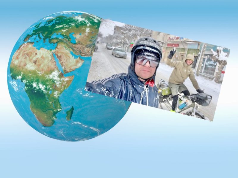 Mann aus NRW reist mit dem Fahrrad um die Welt.