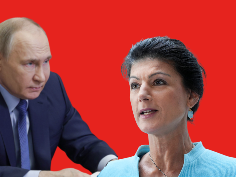 Sahra Wagenknecht unterschätzt Putin und ihre Spitzenkandidatin, Sevim Dağdelen, gibt Ex-Russland-Propagandist ein öffentliches Interview.