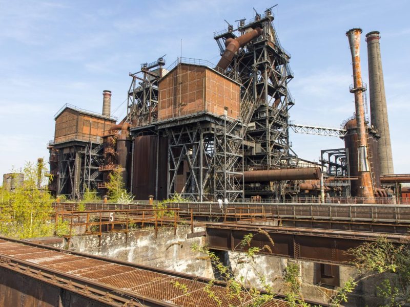 Der Landschaftspark in Duisburg.