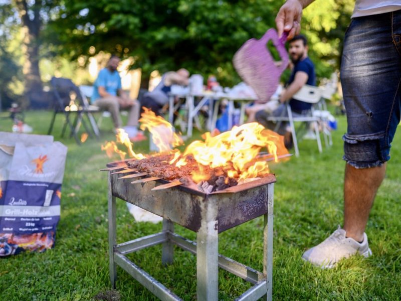 Grillzone in Essener Stadtgarten