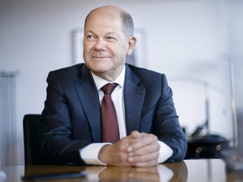 Geheimnis im Büro von Olaf Scholz.