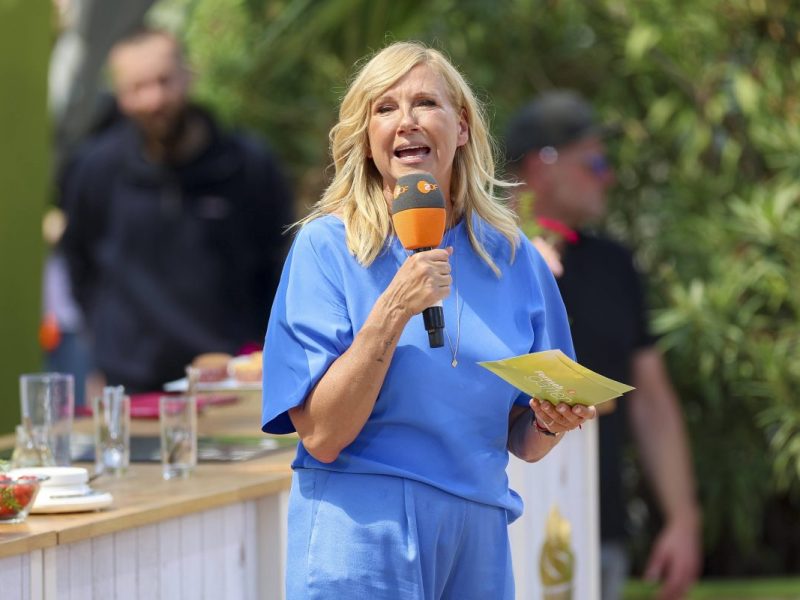 Andrea Kiewel moderiert den ZDF 