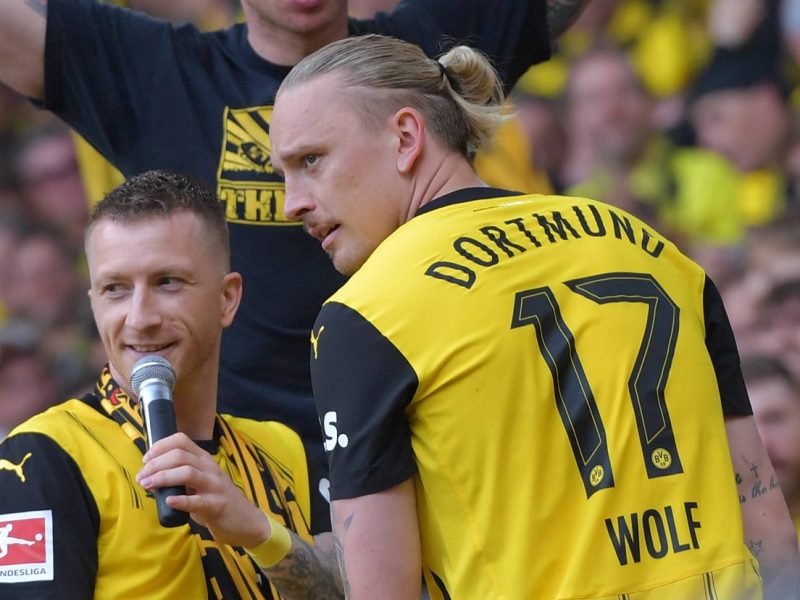 Bei Borussia Dortmund verabschieden sich Marco Reus und Marius Wolf.