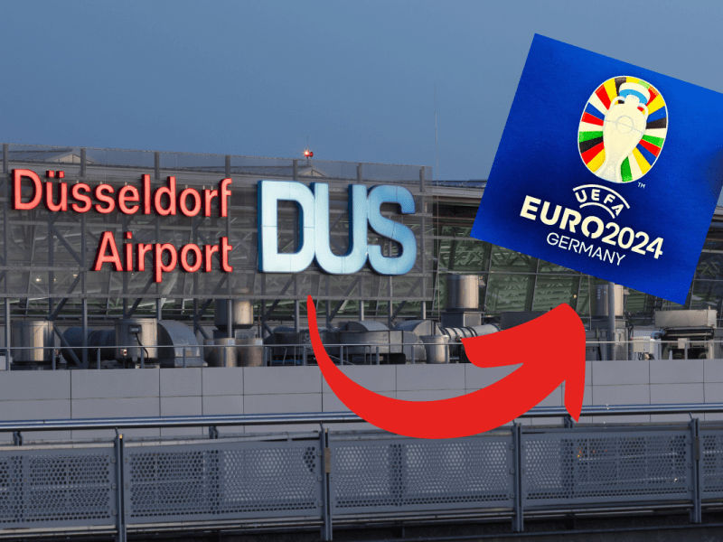 DerFlughafen Düsseldorf macht eine große Ankündigung zur EM 2024