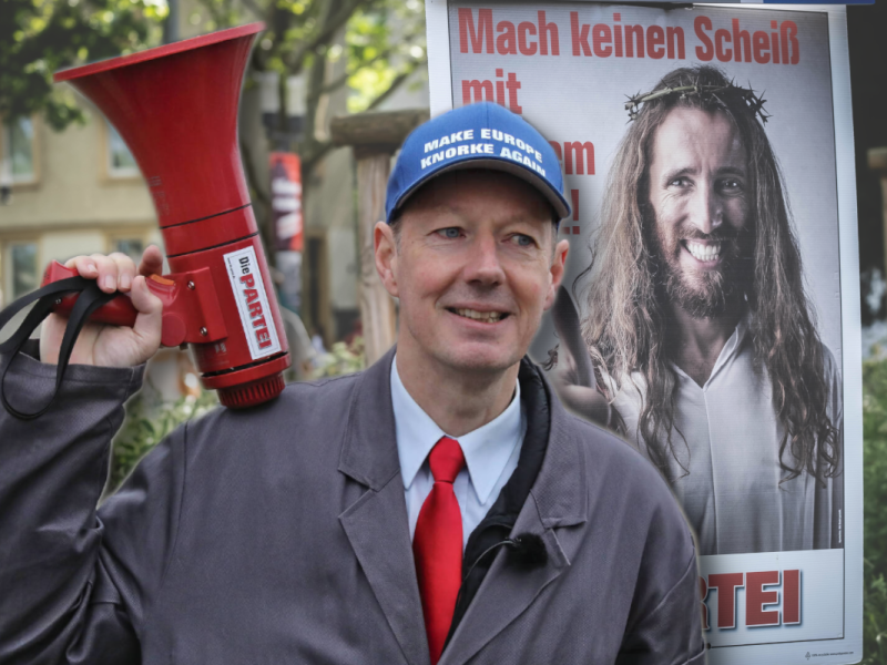 Martin Sonneborn hofft auf der Europawahl auf eine Wiederwahl in das Parlament. 