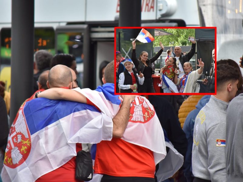 Rund um das Spiel Serbien - England ging es in Gelsenkirchen völlig verrückt zu. Ein kompletter Stadtteil wurde von Fans überrannt.