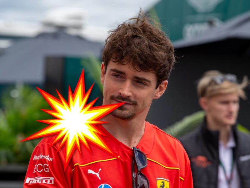 In der Formel 1 meckert Charles Leclerc drauf los.