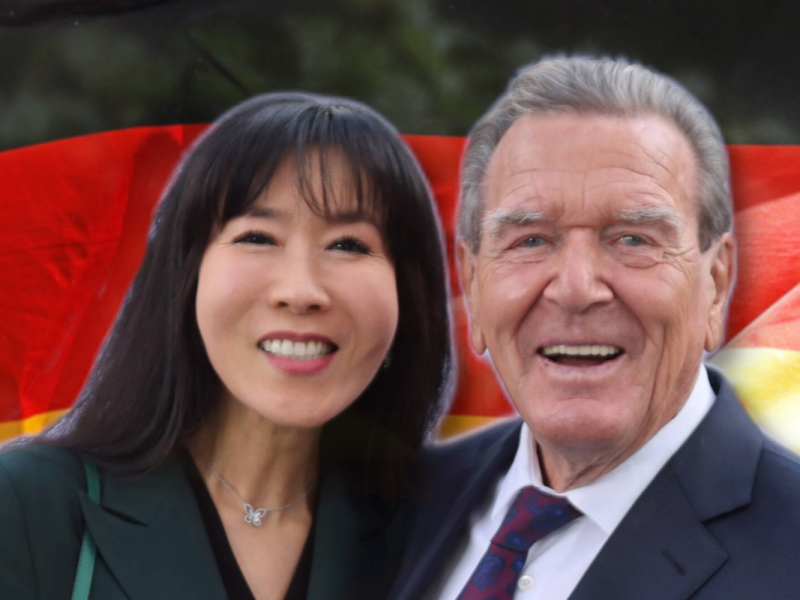 Altkanzler Schröder bei der EM 2024